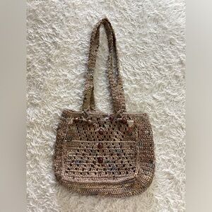 Up-cycled crocheted plastic bag tote- handmade